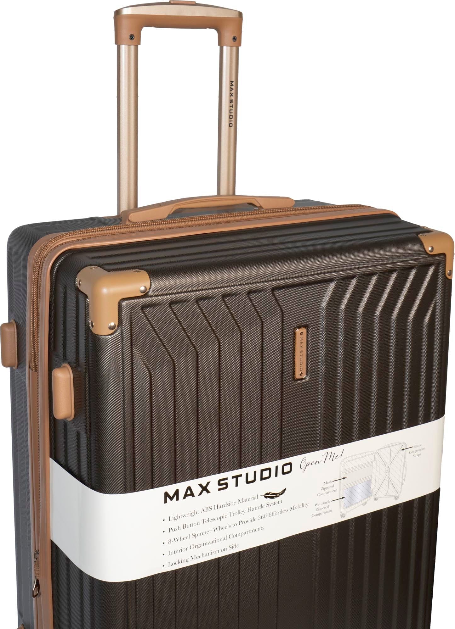 Max Studio The Edin ABS 3-Piece Luggage Set