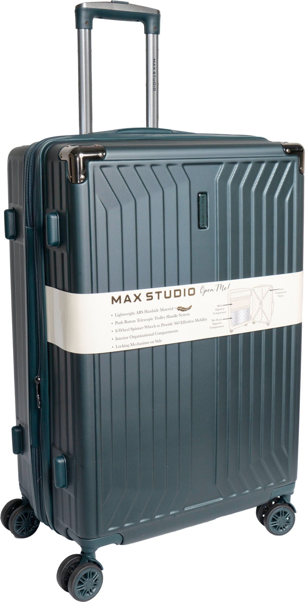 Max Studio The Edin ABS 3-Piece Luggage Set