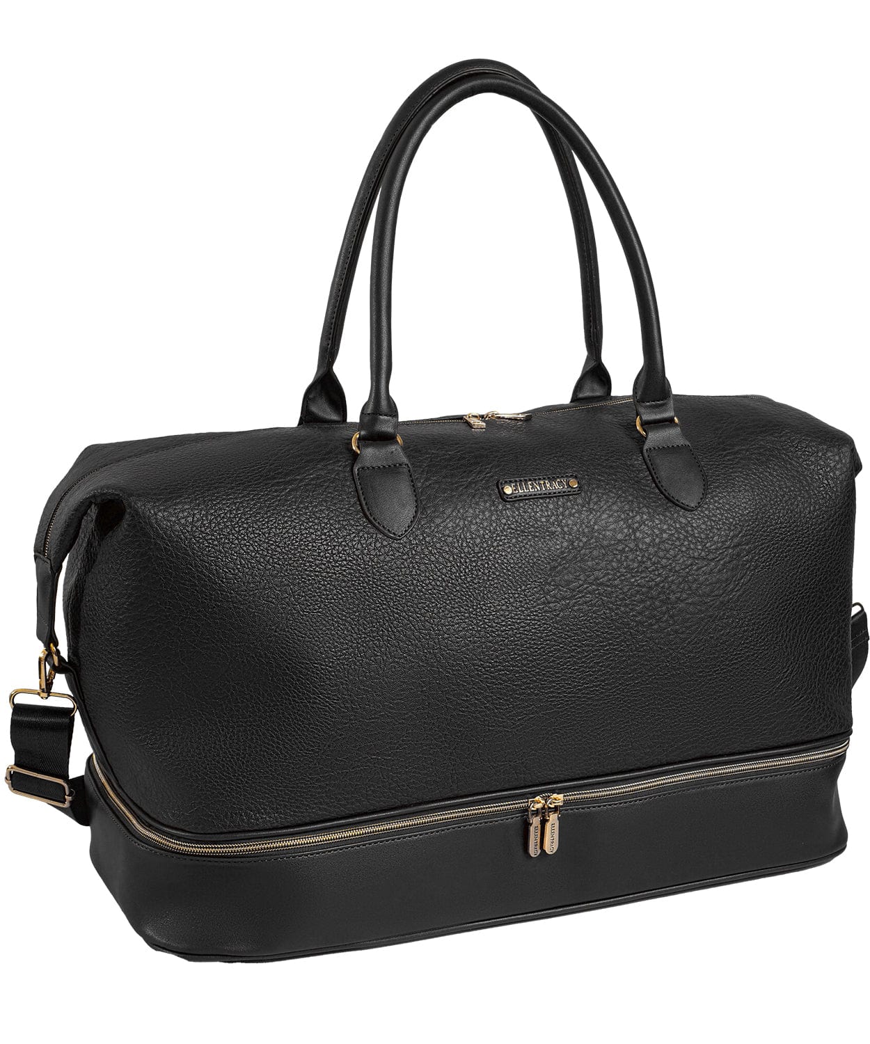 Ellen Tracy 20 Inch Pebble Grain Drop Bottom Duffel