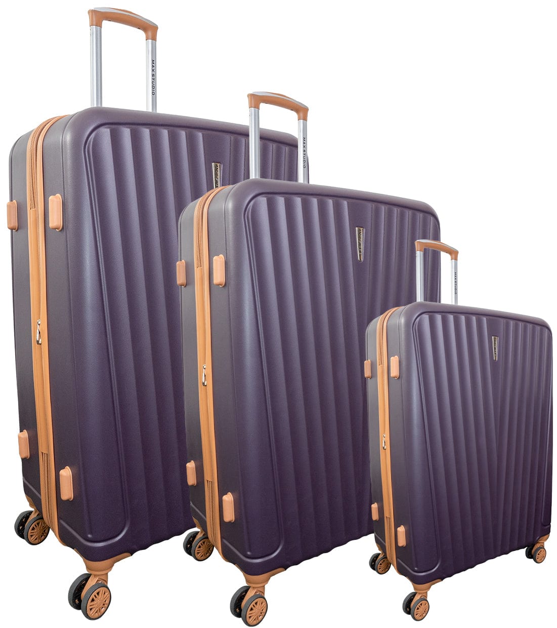 Max Studio ABS 3-Piece Luggage Set Aberdeen Collection