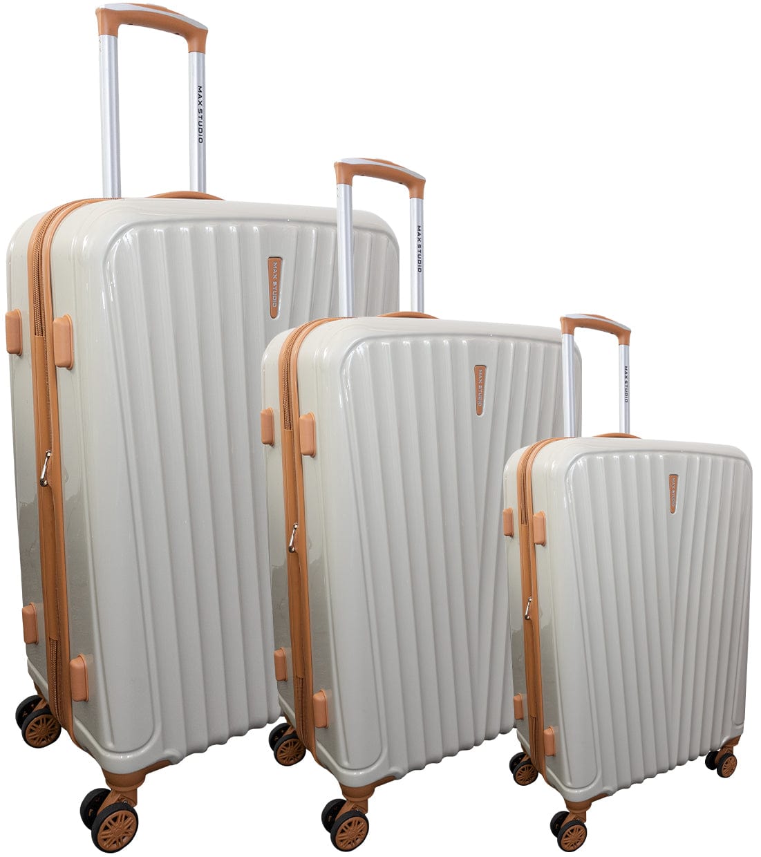 Max Studio PC 3-Piece Luggage Set Durham Collection