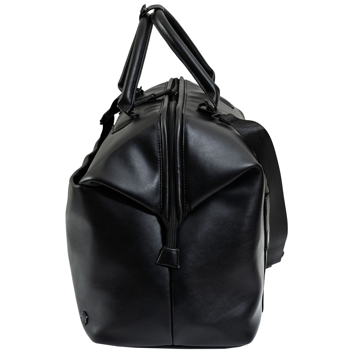 Max Studio 18 Inch Smooth Faux Vachetta PU Frame Weekender Duffle