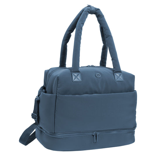 Joan & David The Lainey Sport Nylon Drop Bottom Duffel Bag