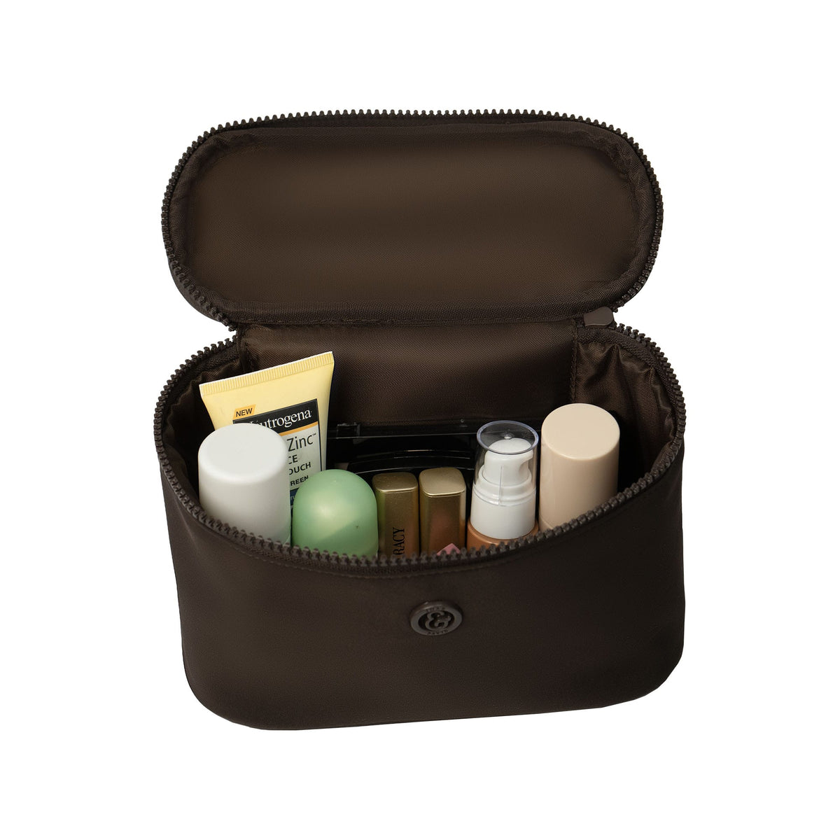 Joan & David Tonal Sport Nylon 4-Piece Clear Cosmetic Bag Set