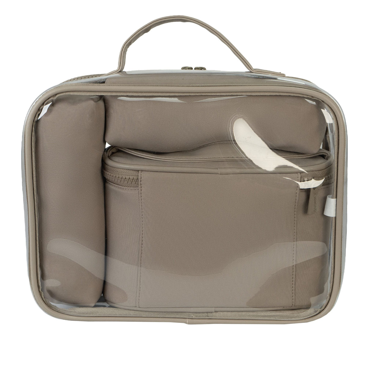 Joan & David Tonal Sport Nylon 4-Piece Clear Cosmetic Bag Set